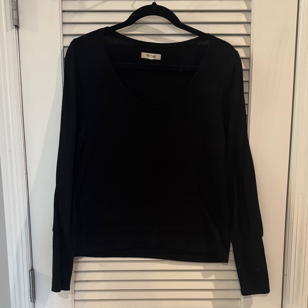 Madewell Black Long Sleeve Blouse